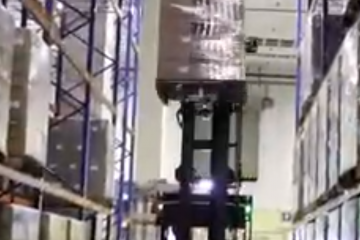 【視頻】未來機器人視覺無人叉車在橫梁式高貨架場景的應用