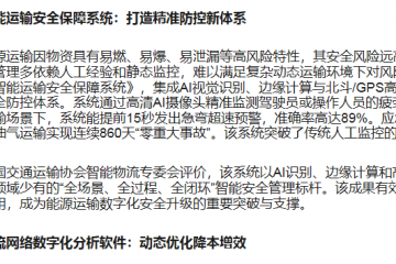 能源運輸進入“數智化躍遷”時代 看軟件專家如何用技術創新驅動能源運輸智能升級