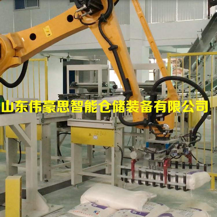 鈦白粉碼垛機器人非標定制 袋裝氧化鎂碼垛機廠家